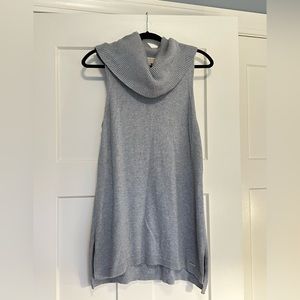 Michael Kors Gray Cowl Neck Sleeveless Sweater Size L
